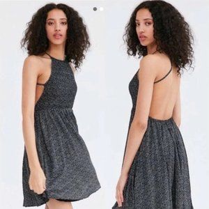 Urban Outfitters Kimchi Blue Black and White Halter Dress